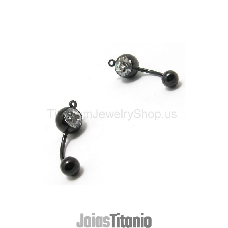 Brincos De Diamante Incrustados Em Titânio Mini Preto Brincos De Diamante Incrustados Em Titânio Mini Preto