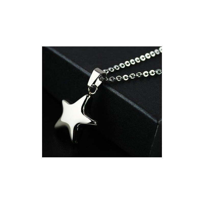 Pingentes E Colar De Titânio Puro Com Estrela De Prata Pingentes E Colar De Titânio Puro Com Estrela De Prata