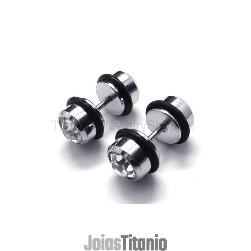 Brincos De Titânio Com Barra Brincos De Titânio Com Barra