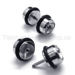 Brincos De Titânio Com Barra