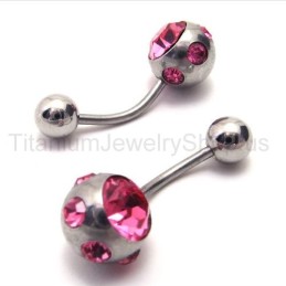 Brincos Finos De Titânio Com Diamante Roxo