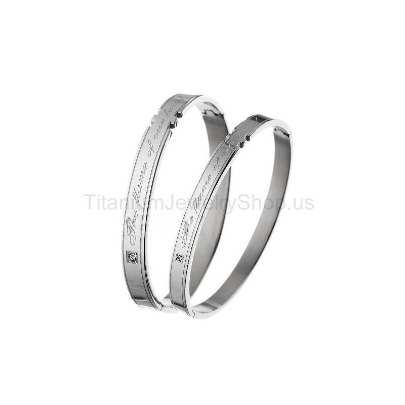 Pulseiras De Titânio Para Amantes A Chama Do Nosso Amor Pulseiras De Titânio Para Amantes A Chama Do Nosso Amor