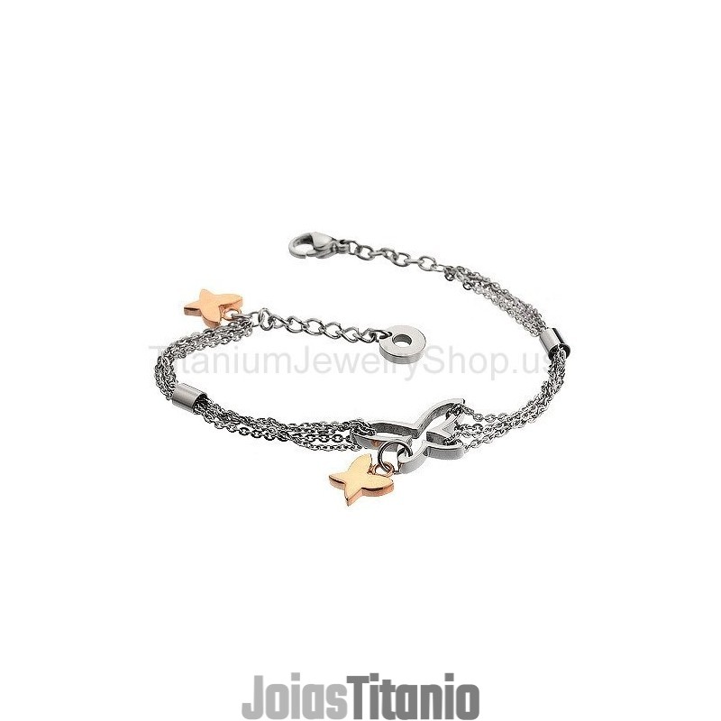 Pulseira Feminina De Titânio