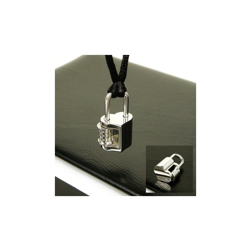 Colar Com Pingente Love Lock Em Titânio Puro Cool Man Colar Com Pingente Love Lock Em Titânio Puro Cool Man