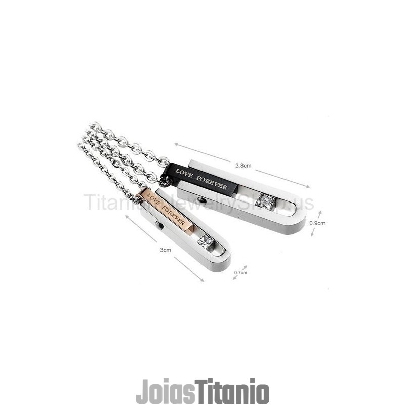 Pingentes Love Forever Titanium Lovers Pingentes Love Forever Titanium Lovers