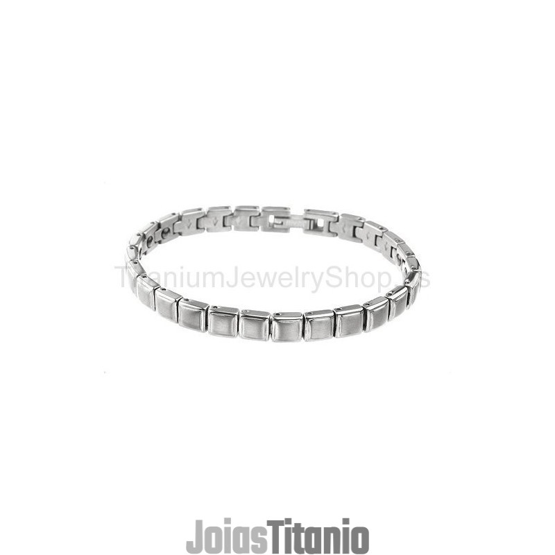Pulseira De Titânio De 7 Polegadas