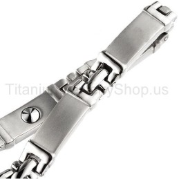 Pulseira De Titânio De 7,5 Polegadas