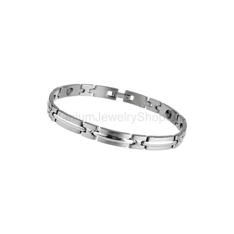Pulseira De Titânio De 8 Polegadas Pulseira De Titânio De 8 Polegadas