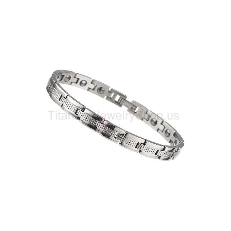 Pulseira Feminina De Titânio De 8 Polegadas