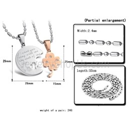 Pingentes De Flores Em Titânio, Prata E Ouro Rosa Com Strass E Correntes Grátis C599