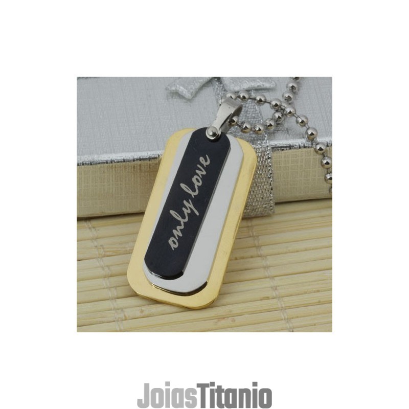 Colar Com Pingente De Titânio Puro De 3 Camadas Para Homem, Presente Com Corrente Grátis Colar Com Pingente De Titânio Puro De 3 Camadas Para Homem, Presente Com Corrente Grátis