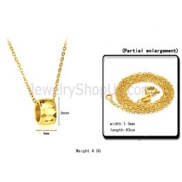 Pingente De Tungstênio Dourado Com Alto Polimento Lx734