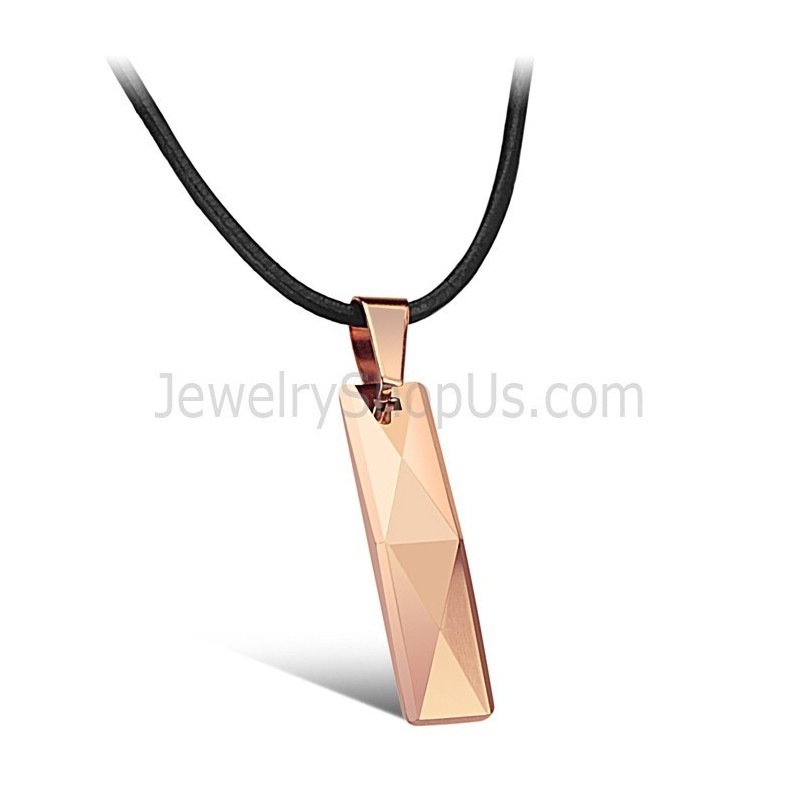 Pingente Com Design Multifacetado Intrincado Em Ouro Rosa De Tungstênio C629