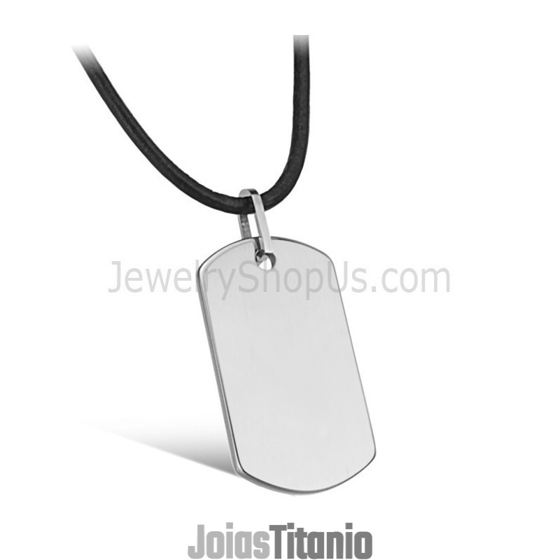 Pingente De Etiqueta De Tungstênio Prateado C633