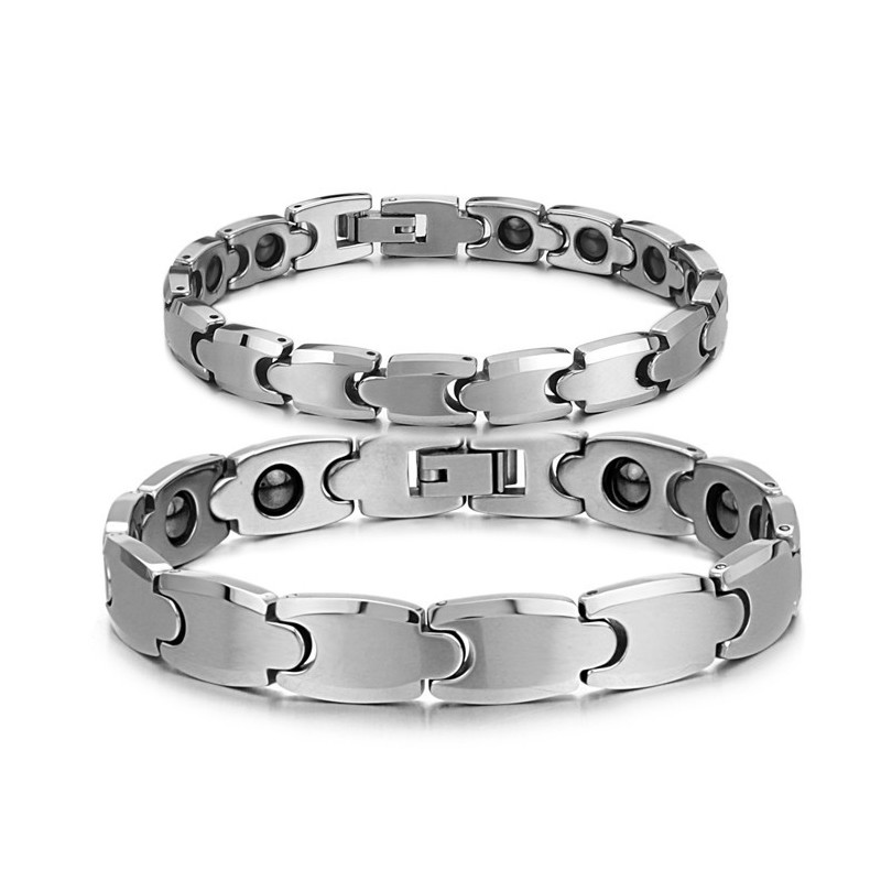 Pulseira De Saúde Energética Magnética De Tungstênio De Alto Polimento C945
