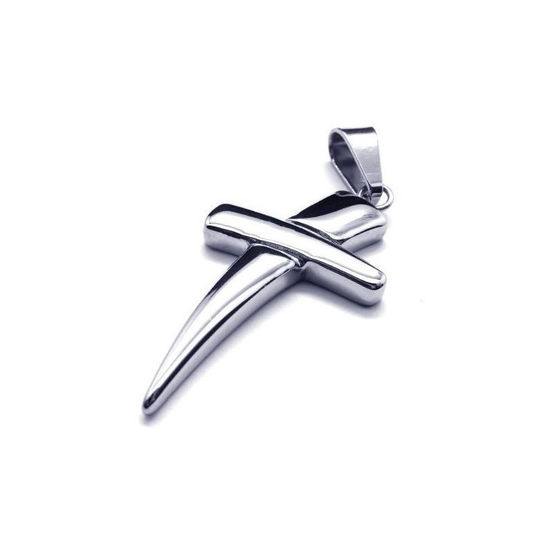 Colar Com Pingente De Cruz De Titânio Puro Cool Man Cross