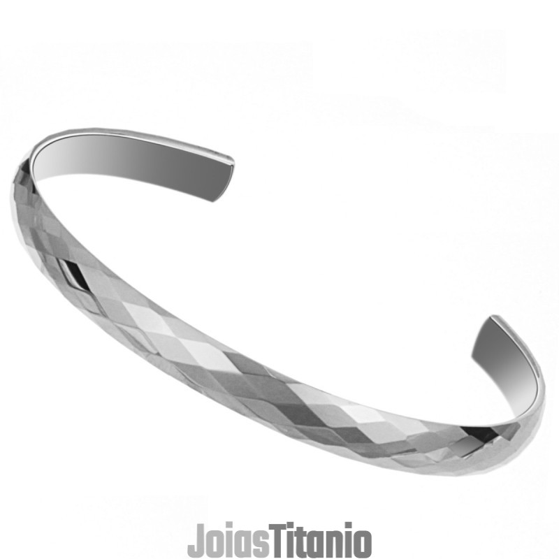 Pulseira De Prata Tungstênio Com Alto Polimento C897 Pulseira De Prata Tungstênio Com Alto Polimento C897