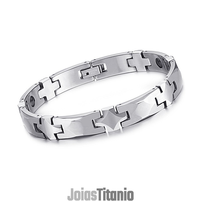 Pulseira De Tungstênio De Alto Polimento Saudável Com Pedra Magnética Energética C938 Pulseira De Tungstênio De Alto Polimento Saudável Com Pedra Magnética Energética C938