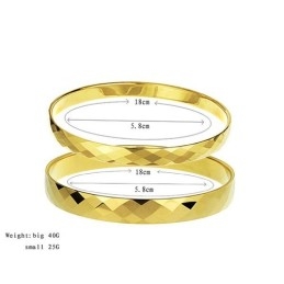 Pulseira De Tungstênio Dourado Com Design Multifacetado Intrincado C887