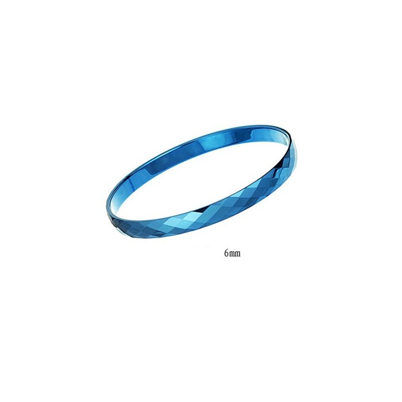 Pulseiras De Casal Com Design Multifacetado E Intrincado Em Azul Tungstênio C891