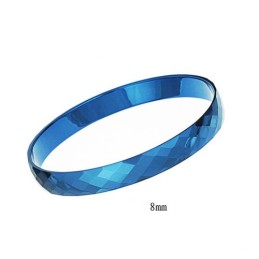 Pulseiras De Casal Com Design Multifacetado E Intrincado Em Azul Tungstênio C891