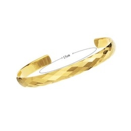 Pulseira De Casal Com Design Multifacetado Intrincado E Ouro Tungstênio De Alto Polimento C893