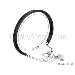 Pulseira De Tatanium Ajustável (Preto, Prata, Ouro Rosa) Bg810