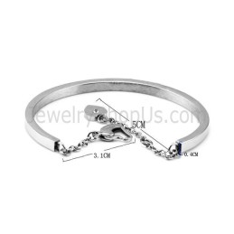 Pulseira De Tatanium Ajustável (Preto, Prata, Ouro Rosa) Bg810