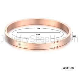 Pulseiras De Casal De Tatanium Com Strass (Preto E Ouro Rosa) C731