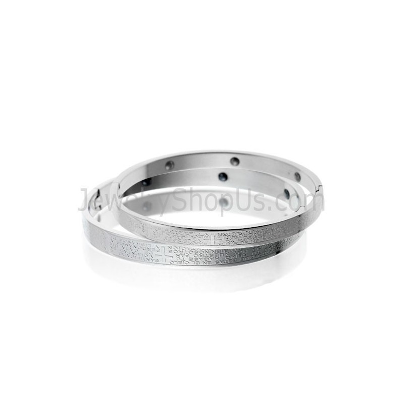 Pulseiras De Casal Com Energia Magnética E Cruz De Tatanium C716 Pulseiras De Casal Com Energia Magnética E Cruz De Tatanium C716