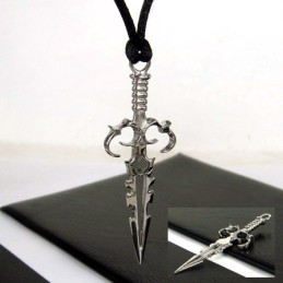Colar Com Pingente De Titânio Puro E Cruz De Espada Cool Man