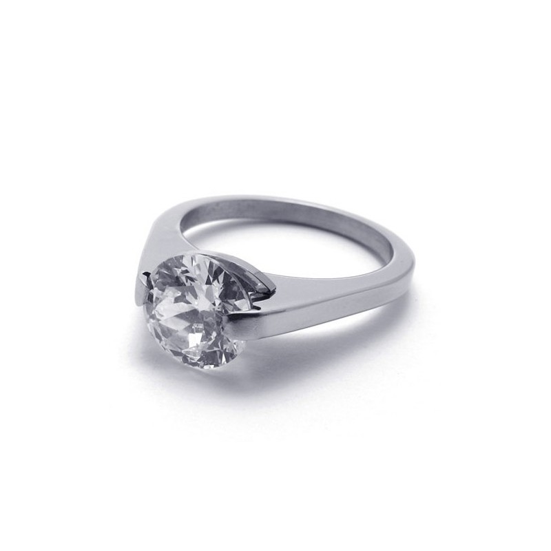 Anel De Diamante E Titânio Anel De Diamante E Titânio