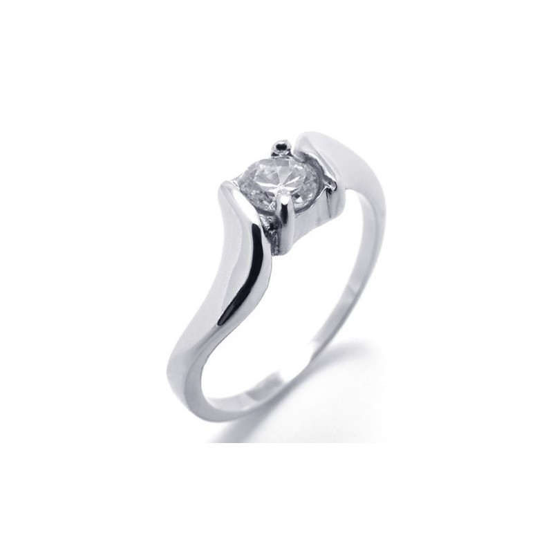 Anel De Titânio Feminino Com Diamante Anel De Titânio Feminino Com Diamante