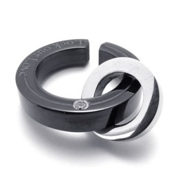 Pingente De Titânio Black Diamond Lovers Para Mulheres