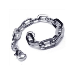 Pulseira De Elos Com Pingentes De Titânio Puro Para Meninos