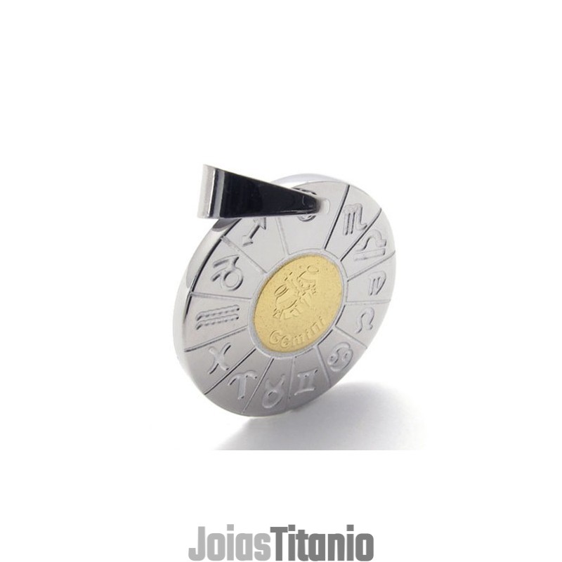 Pingente De Titânio Gemini