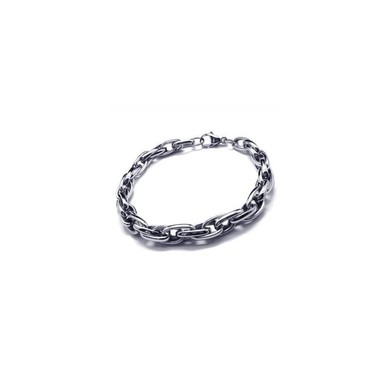 Pulseira De Corrente De Titânio Puro Com Pingente De Prata Para Meninos Pulseira De Corrente De Titânio Puro Com Pingente De Prata Para Meninos