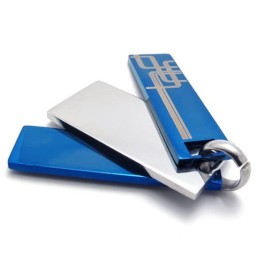 Pingente De Titânio Azul