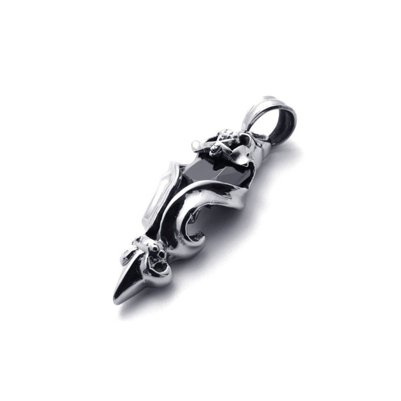 Pingente De Titânio Com Diamante Negro Pingente De Titânio Com Diamante Negro