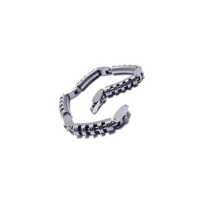 Pulseira De Corrente De Titânio Puro De Prata Para Meninos Pulseira De Corrente De Titânio Puro De Prata Para Meninos