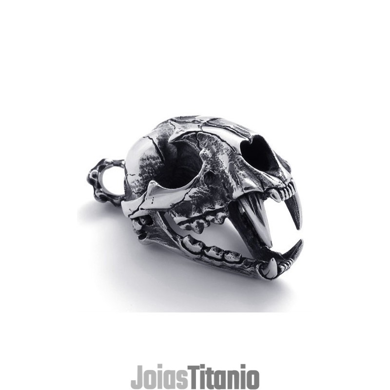 Pingente De Titânio Com Caveira De Dinossauro Pingente De Titânio Com Caveira De Dinossauro