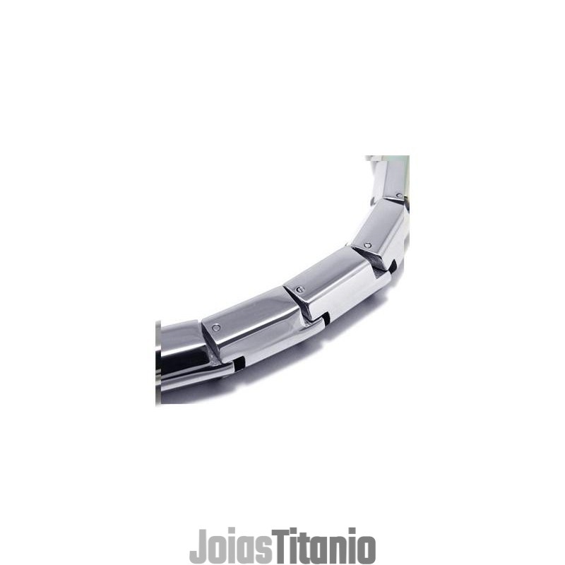 Pulseira Masculina De Prata E Titânio Puro Com Pingente Pulseira Masculina De Prata E Titânio Puro Com Pingente