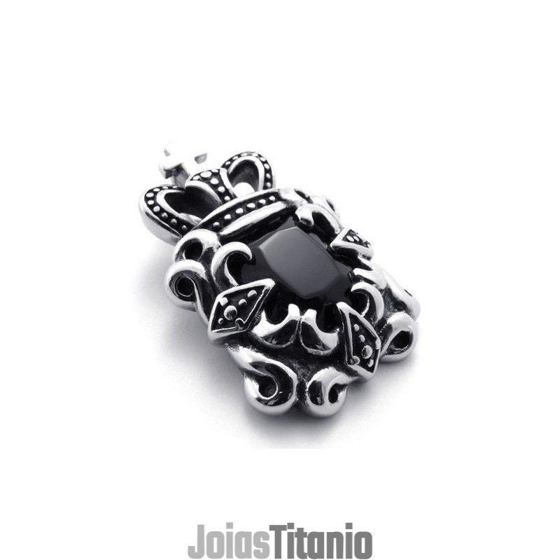 Pingente De Titânio Crown