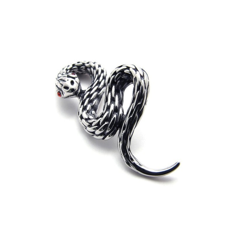 Pingente Cobra De Titânio
