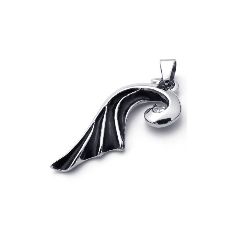 Pingente De Titânio Com Diamante Wing