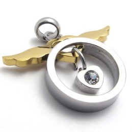 Pingente De Titânio Feminino Gold Angel