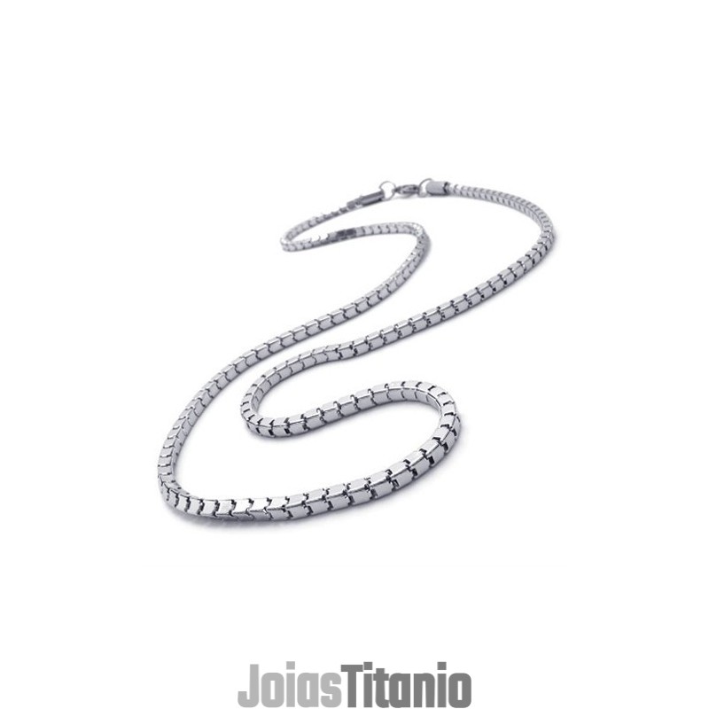 Colar De Titânio De 22 Polegadas