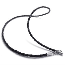 Colar De Titânio Preto De 20 Polegadas