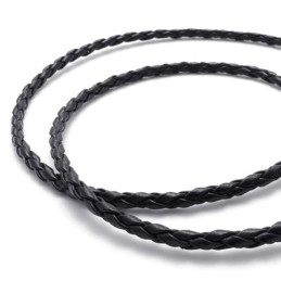 Colar De Titânio Preto De 20 Polegadas