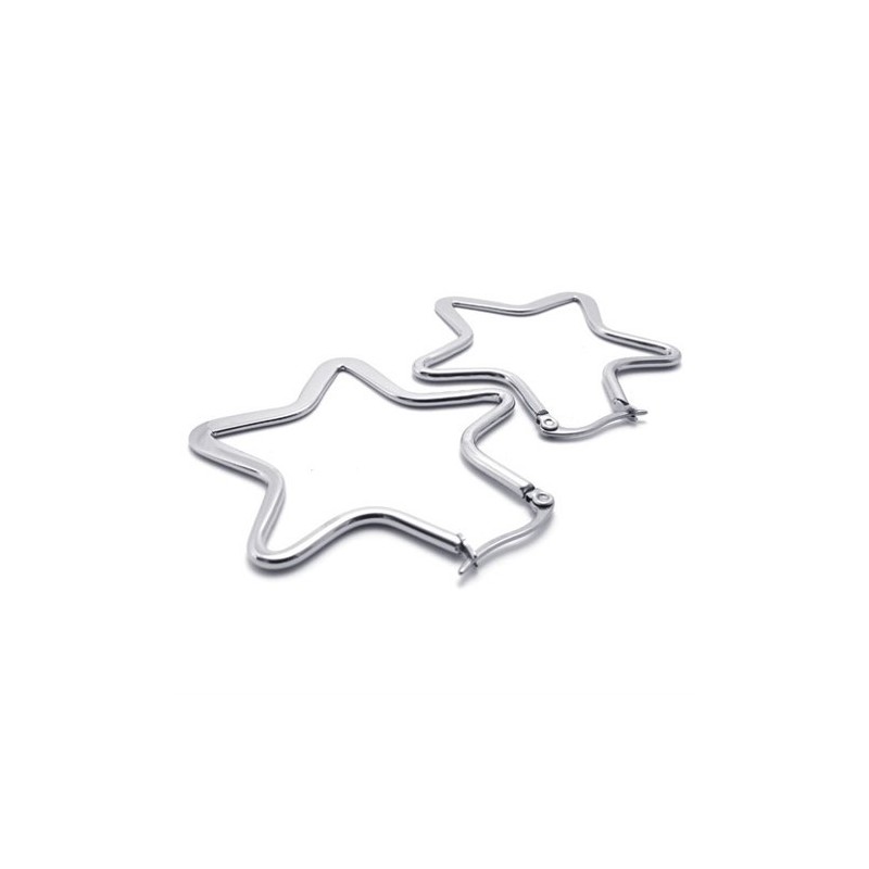 Brincos De Titânio Estrela Brincos De Titânio Estrela